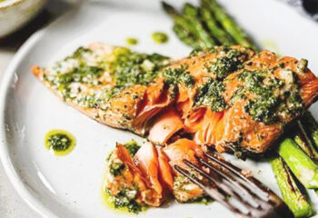 Grilled Salmon with Chimichurri Sauce