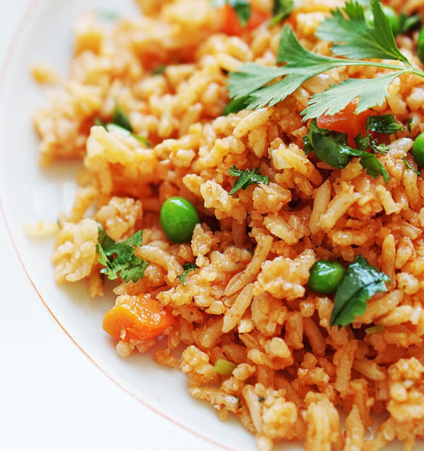 Mexican Rice peas carrots