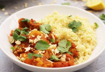 Chicken with Apricots, Almonds & Bulgur