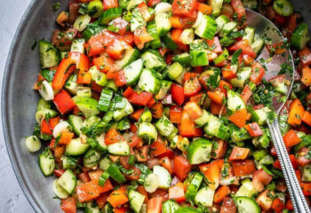 Chopped Salad with Labneh