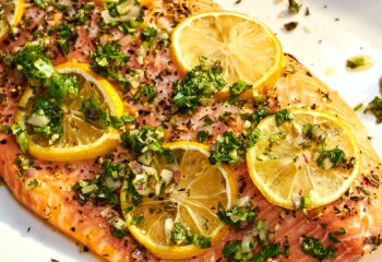 Slow Roasted Salmon with Za'atar & Lemon
