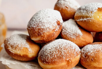 Sufganiyot filled with Persimmon Jam