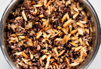 Hearty Wild Rice Pilaf with Almonds