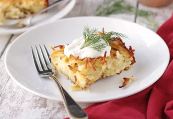 Herb & Crème Fraîche Kugel with Lemon Zest