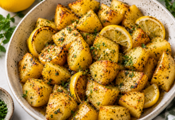 Greek Lemon Potatoes (Vegetarian)