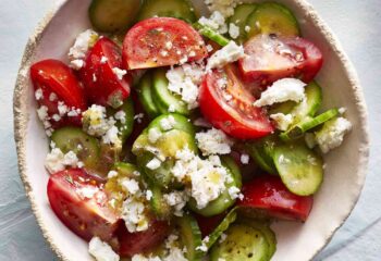 Cucumber, Tomato & Feta Salad (Vegetarian)