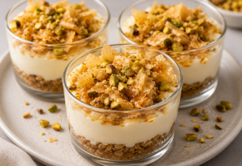 Baklava Cheesecake Cups (Vegetarian)