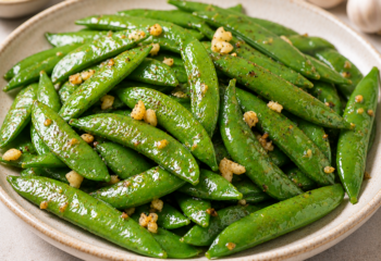 Garlic Snap Peas (Vegetarian)