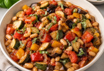 Ratatouille with White Beans (Vegetarian)